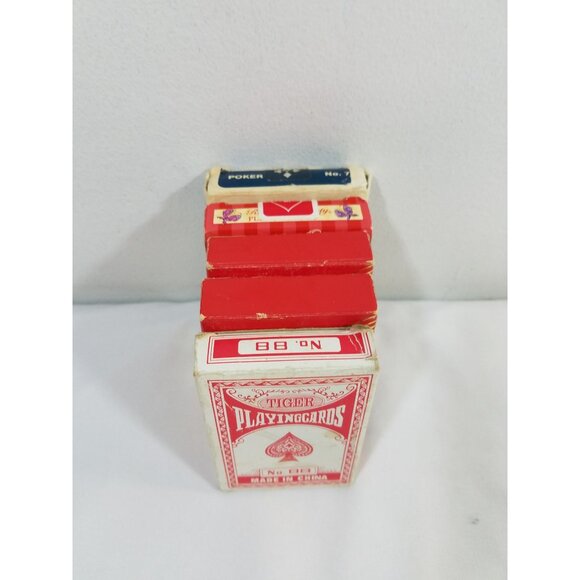 Playing Cards Lot of 5 Streamline Giant Face Tiger Red Hat Society Kodak Vintage - Picture 15 of 15